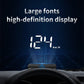 Compact OBD2 Car Head-Up Display (HUD) - Digital Speedometer with 5 Alarm Functions & Adaptive Brightness(black)