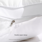 Grey Luxury Adjustable Bed Pillow Set (2-Pack) - Hotel Quality Down Alternative for Ultimate Neck Support & Comfort