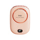 Bladeless Neck Fan with Waist Clip & Digital Display USB Rechargeable – Pink