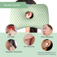 Grey Ergonomic Ear Pillow with Hole for Side Sleepers - Pressure Relief Cushion for Ear Pain, Piercings & CNH - Washable Cover