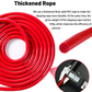 Red Weighted Jump Rope for Workout Fitness - Thick 9mm Cable for Intense Fitness, Strength & Cardio Workout