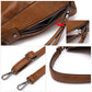 Brown Foreign Trade Fashion Large Capacity Handbag - European & American Casual Crossbody Bag, Solid Color Zipper Women's Shoulder Bag
