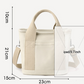 Pink Small Canvas Tote Bag Crossbody Lunch Handbag with Adjustable Strap Fits 9.7 Inch Tablet for Women Daily Work and Travel