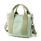 Green Small Canvas Tote Bag Crossbody Lunch Handbag with Adjustable Strap Fits 9.7 Inch Tablet for Women Daily Work and Travel