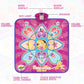 Blue Wireless Kids Electronic Princess Dance Mat & Music Playmat(90x108CM) - 7 Modes Foot Game Pad Toy with Digital Score Display