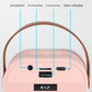 Beige double wheat Portable Mini Karaoke Machine with Wireless Microphone - Bluetooth Speaker for Kids & Adults