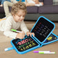 Green dinosaur Portable Reusable Drawing Board for Kids - erasable Doodle Book with Water Chalk Pens - Toddler Travel Activity Toy