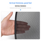 Black Universal Car Window Sun Shade Set - Mesh Fabric UV Protection(One solid rear baffle + two perforated angled baffles + two solid side baffles)