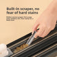 5-PCS Grey Window Track Cleaning Brush Tool Handheld Groove Gap Cleaner with Scraper Small Scrubbing Brush for Sliding Door Rails and Sills