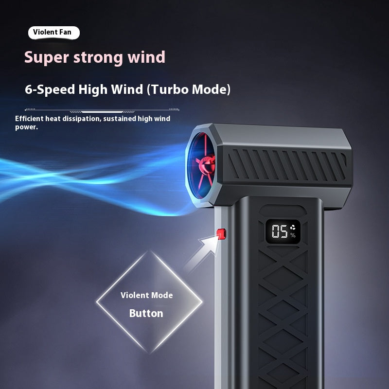 Portable Jet Fan Air Blower 130,000 RPM – Car Drying & Outdoor Cleaning (Black)