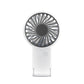 Mini Foldable Handheld Fan 3-Speed USB Rechargeable 2-Pack – White