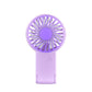 Mini Foldable Handheld Fan 3-Speed USB Rechargeable 2-Pack – Purple