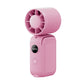 4-in-1 Foldable Fan 5-Speed LED Display Magnetic Base – Pink
