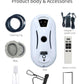 Smart Robot Window Cleaner - Automatic Glass Cleaning Washer with Remote Control - 2800Pa Suction & UPS Safety System - Includes 10 Microfibre Pads