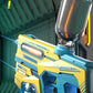 2-in-1 Electric Water Gun Automatic Squirt Blaster Set Detachable Mini Pistol High Capacity Summer Pool Toy Blue Grey
