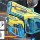 2-in-1 Electric Water Gun Automatic Squirt Blaster Set Detachable Mini Pistol High Capacity Summer Pool Toy Blue Yellow