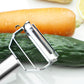 Premium Stainless Steel Dual Peeler & Julienne Cutter - 2-in-1 Vegetable Slicer with Swivel Blade - Heavy Duty Multi-Function Kitchen Tool for Potatoes, Carrots & Fruit