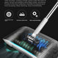 2-in-1 Manual Push Sweeper & Mop with Two Original Clothes - Handheld Floor Cleaner with Sealed Dustbin - Lightweight Cordless Design for Hardwood, Tile, and Marble Floors - Blue