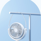 3-in-1 Portable Turbo Fan Handheld & Desk – Rechargeable with Lanyard (White)