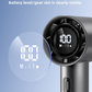 Handheld Turbo Fan 3-Speed LED Display Rechargeable – Champagne Gold