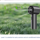 Handheld Turbo Fan 3-Speed LED Display Rechargeable – Grey
