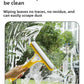 Yellow 3-in-1 Window Squeegee with Built-in Spray Bottle - Dual Sided Sponge Glass Cleaner - Streak Free Tool for Shower Screens, Mirrors & Car Windows