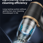 4-in1 Black Wireless Compact Handheld Car Vacuum Cleaner & Air Duster  with 5 Nozzles/Brushes- 5300 Pa High Power Blower/Suction Tool for Auto, Home & Office