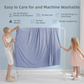 Light Grey Queen Size 200x150CM Cooling Blanket for Hot Sleepers - Lightweight Breathable All-Season Throw, Hand / Machine Washable