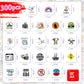 300 Pcs Prank Meme Graffiti Stickers Pack - Waterproof PVC Personalized Decals for Laptop, Luggage, Water Bottle DIY Decoration