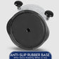 Black Chicken Shredder Machine with Transparent Lid & Brush - Manual Meat Chopper and Pulverizer for Cooked Chicken and Pet Food