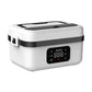 Cordless Heated Lunch Box 1L – USB Rechargeable Stainless Steel Bento Box (White)