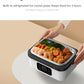Cordless Heated Lunch Box 1L – USB Rechargeable Stainless Steel Bento Box (Black)