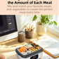 Cordless Heated Lunch Box 1L – USB Rechargeable Stainless Steel Bento Box (Black-Blue)