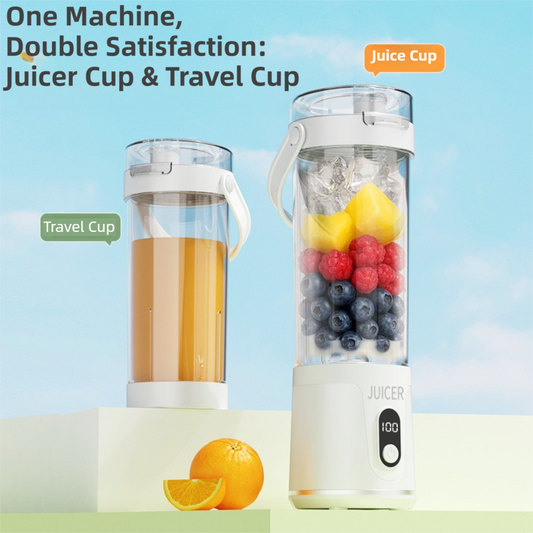 Portable Wireless Blender 600ml 20,000 RPM – USB Rechargeable Smoothie Maker