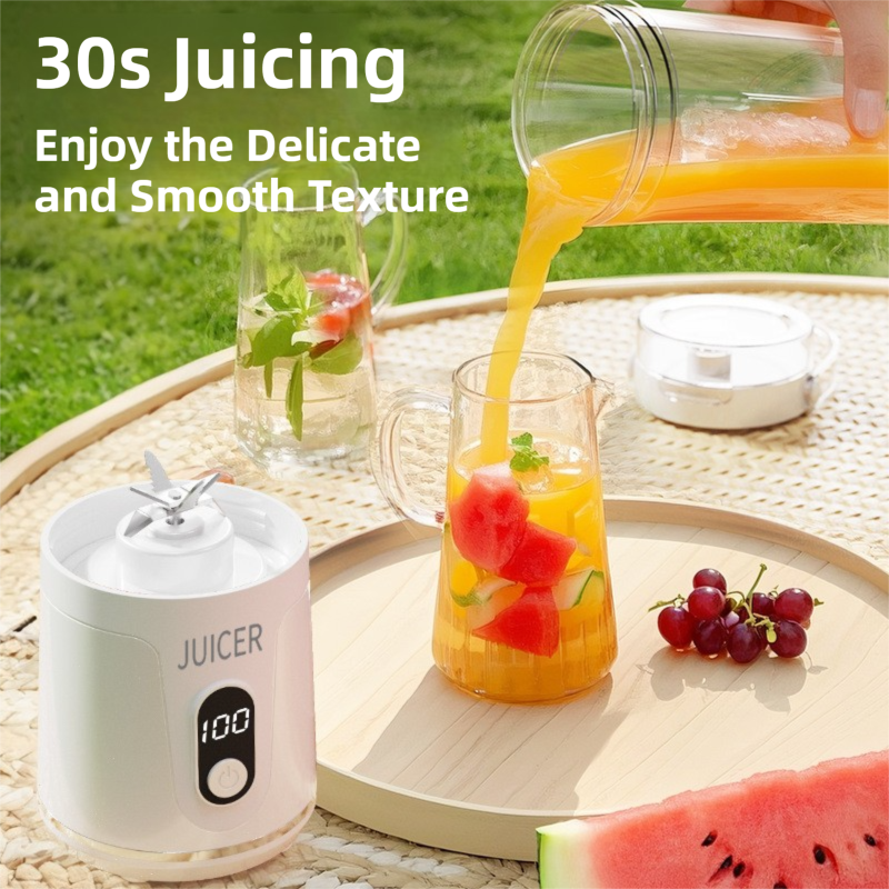 Portable Wireless Blender 600ml 20,000 RPM – USB Rechargeable Smoothie Maker