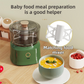 Coffee-Brown Wireless Electric Kitchen Grinder -  Portable 150ml Baby Food Maker with 3 Stainless Steel Blades, USB Charging