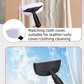 White Portable High-Pressure Steam Cleaner with 1000ml Tank & 7-Piece Pro Brushes/Spray Nozzle Kit - 131°C High-Temp Deep Cleaning Machine for Kitchen Grease and Home Sanitization