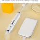 White Rechargeable Handheld Milk Frother and Electric Whisk Set 3 Speeds with 2 Stainless Steel Heads and Storage Stand Australian Home Barista Kit