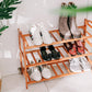 Bamboo 3 Tiers Layers  Storage Shoe Rack & Organiser