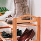 Bamboo 3 Tiers Layers  Storage Shoe Rack & Organiser