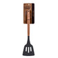 Beechwood & silicone slotted turner charcoal