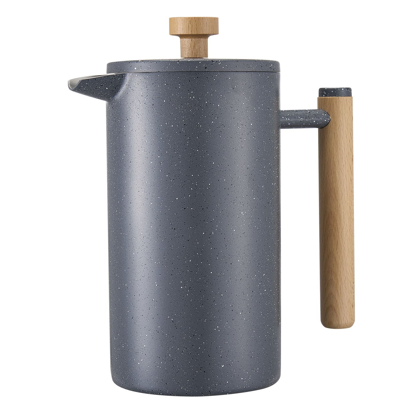 VEVOR French Press Coffee Maker, 1 Liter Stainless Steel Coffee Press Tea Maker with Filter, Large Double Wall Insulated French Presses Cold Brew for Camping Travel Home Kitchen, Black