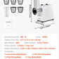 Electric Cheese Grater Salad Maker, 200W Salad Shooter, Electric Vegetable Slicer Shredder Chopper for Fruits with 5 Attachments, Stainless Steel Food Cutter for Vegetables, and Cheeses