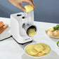 Electric Cheese Grater Salad Maker, 200W Salad Shooter, Electric Vegetable Slicer Shredder Chopper for Fruits with 5 Attachments, Stainless Steel Food Cutter for Vegetables, and Cheeses