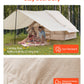 VEVOR Inflatable Tents for Camping, 3-5 Person Easy Setup Blow up Tent with Hand Pump, 300D Oxford 4 Season Glamping Tent with Canopy, Stove Jack, 2 Doors & 2 Mesh Windows (Storage Bag Included)