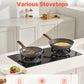 VEVOR Frying Pan Skillet, Aluminum Egg Fry Pans, 3 Piece Set (250, 280, 325 mm), Nonsitck Heavy-Duty Skillets with Heat-Resistant Handle, Chef's Kitchen Cookware, for Gas, Electric, Induction, Grey