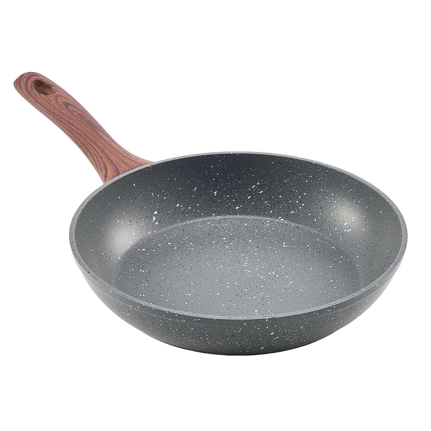VEVOR Frying Pan Skillet, Aluminum Egg Fry Pans, 3 Piece Set (250, 280, 325 mm), Nonsitck Heavy-Duty Skillets with Heat-Resistant Handle, Chef's Kitchen Cookware, for Gas, Electric, Induction, Grey