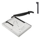 VEVOR Paper Cutter, Guillotine Trimmer, 457 mm Cut Length, 20 Sheets Capacity, Heavy Duty Guillotine Paper Cutter with Guard Rail/Blade Lock for Cardstock/Cardboard, Paper Trimmer for Home Office