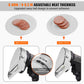 VEVOR Electric Shawarma Knife, 80W Professional Turkish Kebab Knife, Commercial Stainless Steel Gyro Cutter, Doner Kebab Meat Slicer with 2 Blades, 100mm Blade Diameter, 0-8mm Adjustable Thickness