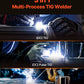 VEVOR TIG Welder, 205A 3-In-1 Welding Machine (Large LED Display)- DC TIG/DC Pulse TIG/MMA(Stick), Electric Welder with IGBT Inverter High-Frequency Start